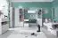 Chambre d'adolescents - Commode Lede 11, couleur : gris / blanc - Dimensions : 90 x 85 x 40 cm (h x l x p)
