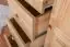 Commode en bois de pin massif, naturel Junco 158 - Dimensions : 123 x 121 x 42 cm (H x L x P)