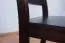 Chaise en pin massif, couleur noyer Junco 245 - Dimensions : 101 x 45 x 46 cm (H x L x P)