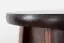 Tabouret en pin massif, couleur noyer 004 - Dimensions : 45 x 35 cm (H x Ø)
