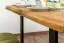 Table de salle à manger Wooden Nature 411 chêne massif huilé, plateau rustique - 140 x 90 cm (L x P)