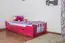 Lit simple / Lit fonctionnel "Easy Premium Line" K1/1n incl 2 tiroirs et 2 panneaux de recouvrement, 90 x 200 cm hêtre massif rose