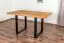 Table de salle à manger Wooden Nature 411 chêne massif huilé, plateau rustique - 140 x 90 cm (L x P)