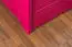 Lit simple / lit d'appoint "Easy Premium Line" K4 avec 2 tiroirs et 1 panneau de recouvrement, 120 x 200 cm hêtre massif rose