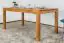 Table de salle à manger Wooden Nature 415 en coeur de hêtre massif huilé - 160 x 90 cm (L x P)