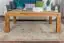 Table d'appoint Table basse Chêne Bois massif Couleur: Naturel 45x120x80 cm