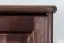 Armoire en bois de pin massif, couleur noix 011 - Dimensions 190 x 80 x 60 cm (H x L x P)