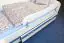 Barrières anti-chutes pour lit d'enfant Benjamin, couleur : blanc - Dimensions : 29 x 120 cm (h x l)