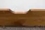 Tiroir pour lit - bois de pin massif couleur chêne 003 - Dimensions 18,50 x 198 x 54 cm (H x L x P)