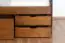 Lit simple / Lit fonctionnel en bois de pin massif, couleur chêne rustique 94, avec sommier à lattes - 90 x 200 cm (l x L)