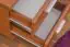 Table de chevet "Easy Meubles" N2, laquée couleur cerisier