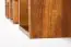 Etagère à suspendre / étagère murale en bois de pin massif couleur chêne rustique Junco 285 - Dimensions : 33 x 162 x 20 cm (H x L x P)