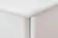 Table de chevet en pin massif, laqué blanc 010 - Dimensions 55 x 42 x 35 cm (h x l x p)