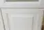 Vitrine Style maison de campagne, Pin Bois massif, Couleur: Blanc, Largeur: 80 cm
