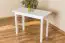 Table en bois de pin massif laqué blanc Junco 226C (carrée) -100 x 50 cm (h x l)