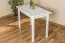 Table en bois de pin massif laqué blanc Junco 227C (carrée) - 110 x 60 cm (L x P)