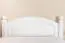 Lit simple / lit d'appoint en bois de pin massif, laqué blanc 82, avec sommier à lattes - dimension 80 x 200 cm