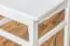 Chaise en bois de pin massif, laqué blanc Junco 246- Dimensions 95 x 44 x 49 cm