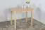 Table en bois de pin massif naturel Junco 227A (carrée) - 90 x 60 cm (L x P)