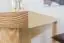 Table en bois de pin massif naturel Junco 240B (rectangulaire) - Dimensions 90 x 140 cm
