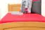 Lit simple / lit d'appoint en pin massif, couleur aulne 80, avec sommier à lattes - 80 x 200 cm (l x L) 