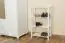 Porte-chaussures en hêtre massif blanc Junco 223 - Dimensions 100 x 58 x 26 cm