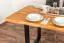 Table de salle à manger Wooden Nature 411 en bois de coeur de hêtre massif huilé, plateau lisse - 140 x 90 cm (L x P)