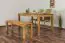 Table de salle à manger Wooden Nature 114 en chêne massif huilé - 140 x 90 cm (L x P)