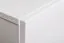 Meuble-paroi sobre avec trois vitrines suspendues Volleberg 17, couleur : blanc - Dimensions : 120 x 210 x 40 cm (h x l x p), avec fonction push-to-open
