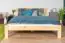 lit d'enfant / lit de jeunesse en bois de pin massif naturel A2, sommier à lattes inclus - Dimensions 140 x 200 cm