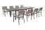 Table de salle à manger Boston extensible en aluminium - Couleur : Anthracite, Longueur : 2000 / 2940 mm, Largeur : 900 mm, Hauteur : 750 mm