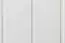 Table de nuit Milo 18, couleur : blanc, bois de pin massif - Dimensions : 52 x 41 x 36 cm (h x l x p)