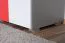 Chambre d'adolescents - Armoire Klemens 03, couleur : rose / blanc / gris - Dimensions : 190 x 50 x 38 cm (H x L x P)