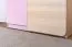 Chambre des jeunes - Commode Dennis 05, couleur : violet cendré - Dimensions : 144 x 80 x 40 cm (h x l x p)