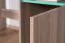 Chambre des jeunes - Bureau Marcel 08, couleur : frêne turquoise / gris / marron - Dimensions : 85 x 110 x 55 cm (h x l x p)