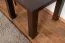 Petite table basse robuste en chêne massif Pirol 119, couleur noyer, 50 x 60 x 60 cm, durable et stable, montage facile, bois de qualité supérieure