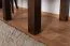 Petite table basse robuste en chêne massif Pirol 119, couleur noyer, 50 x 60 x 60 cm, durable et stable, montage facile, bois de qualité supérieure