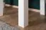 Table basse blanche en chêne massif Pirol 119, 50 x 60 x 60 cm, carrée, petite table de salon pratique, robuste et stable, finition de haute qualité