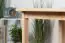 Table en bois de pin massif naturel Junco 229A (carrée) - Dimensions 75 x 120 cm
