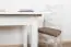 Table à rallonge en pin massif laqué blanc, Junco 236B (rectangulaire) - Dimensions 80 x 140 / 170 / 200 cm