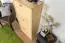 Armoire à chaussures en bois de pin massif, naturel Junco 213 - Dimensions 115 x 58 x 30 cm