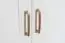Armoire à portes battantes / penderie Lotofaga 15, Couleur : Blanc / Noyer - 227 x 181 x 59 cm (H x L x P)
