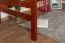 Lit mezzanine pour adultes "Easy Premium Line" K14/n, hêtre massif couleur cerisier - Couchage : 90 x 190 cm