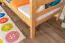 Lits superposés / lit à étage 90 x 200 cm pour enfants "Easy Premium Line" K17/n, en hêtre massif verni naturel, convertibles