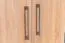 Armoire à portes battantes / armoire Sidonia 03, couleur : brun chêne - 200 x 82 x 53 cm (h x l x p)