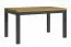 Grande table de salle à manger extensible Temerin 35, Chêne artisan / Noir mat, 135-175 x 80 cm, style moderne, construction précise et de haute qualité, très robuste