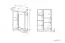 Vitrine Mesquite 06, couleur : chêne clair de Sonoma / chêne truffier de Sonoma - Dimensions : 131 x 85 x 40 cm (H x L x P), avec 2 portes et 7 compartiments