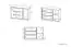 Chambre d'adolescents - commode Greeley 08, couleur : hêtre / blanc / gris platine - Dimensions : 93 x 138 x 40 cm (H x L x P), avec 1 porte, 3 tiroirs et 2 compartiments