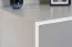 Chambre d'enfant - Commode Syrina 17, Couleur : Blanc / Gris - Dimensions : 96 x 54 x 45 cm (H x L x P)