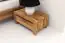 Table de chevet Tasman 05 en chêne sauvage massif huilé - Dimensions : 23 x 51 x 30 cm (h x l x p)